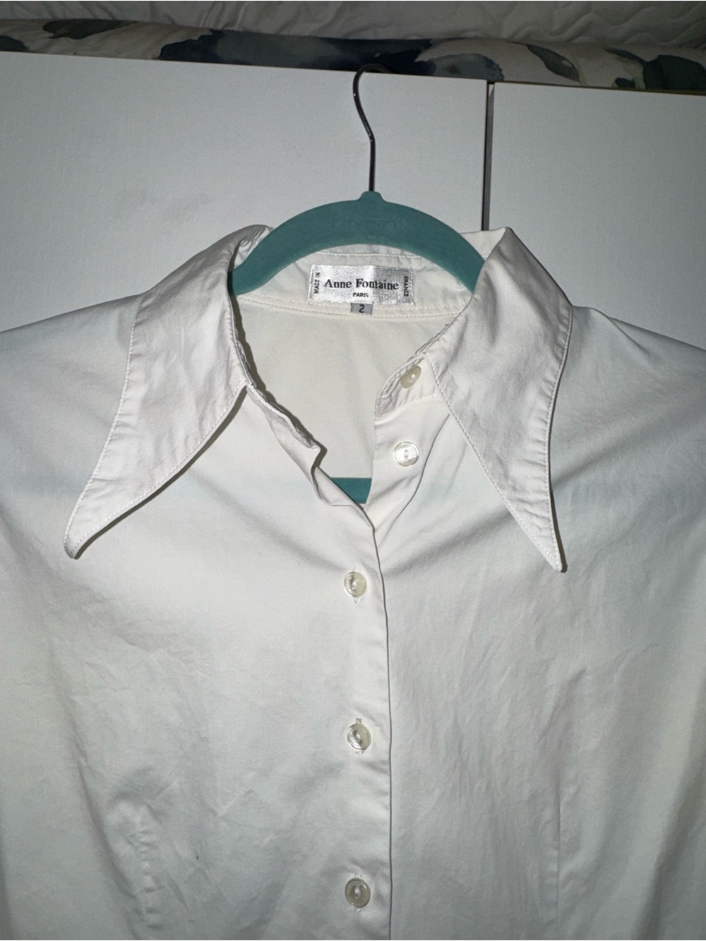 Anne Fontaine White Button-Down Shirt - Picture 3 of 8